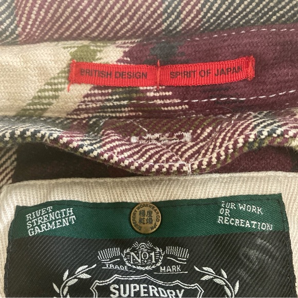 Superdry Co Denim Goods Womens  Plaid Lumberjack Button Up medium - Picture 8 of 16